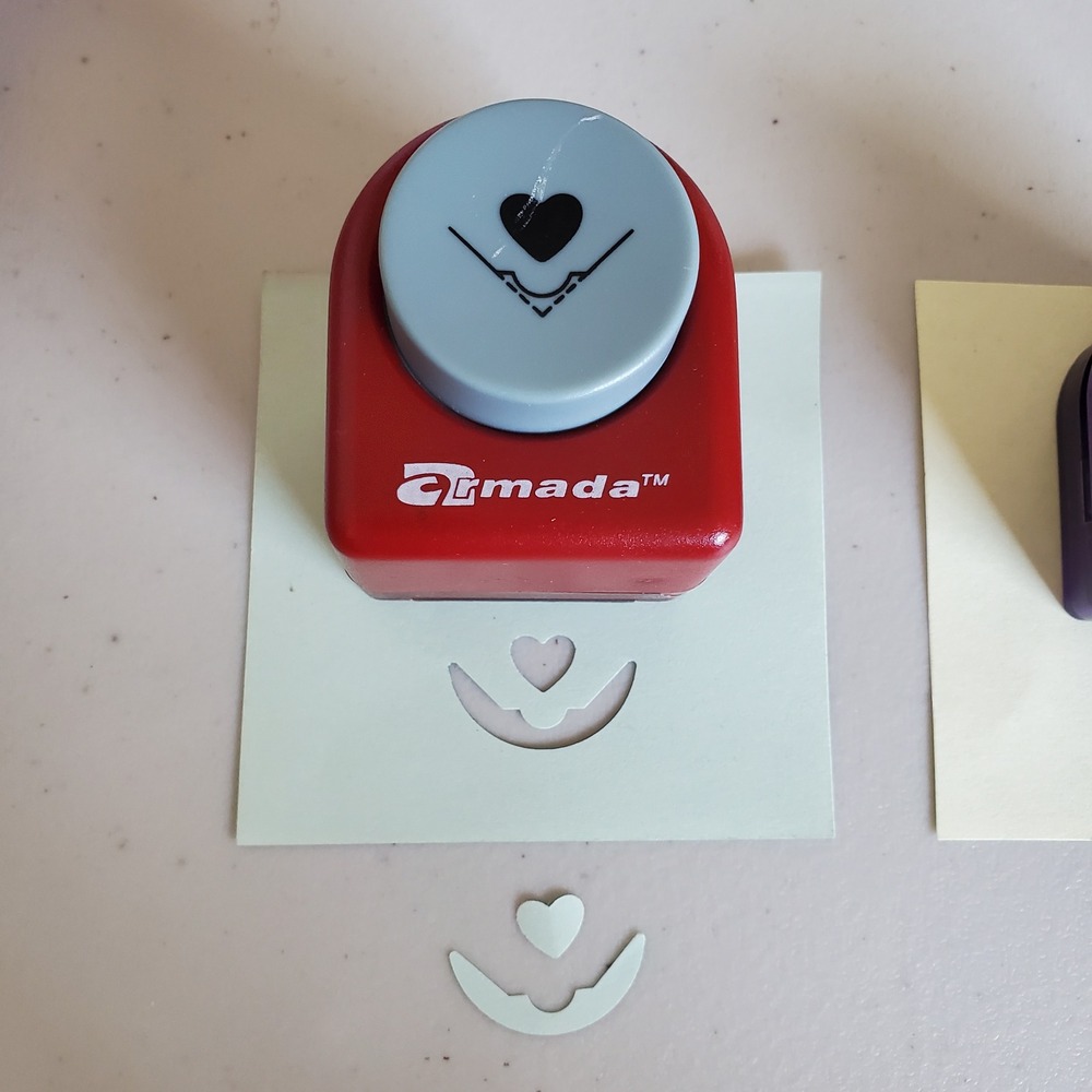 Armada Heart Corner Paper Punch Red Scrapbooking Card Making Craft Tool